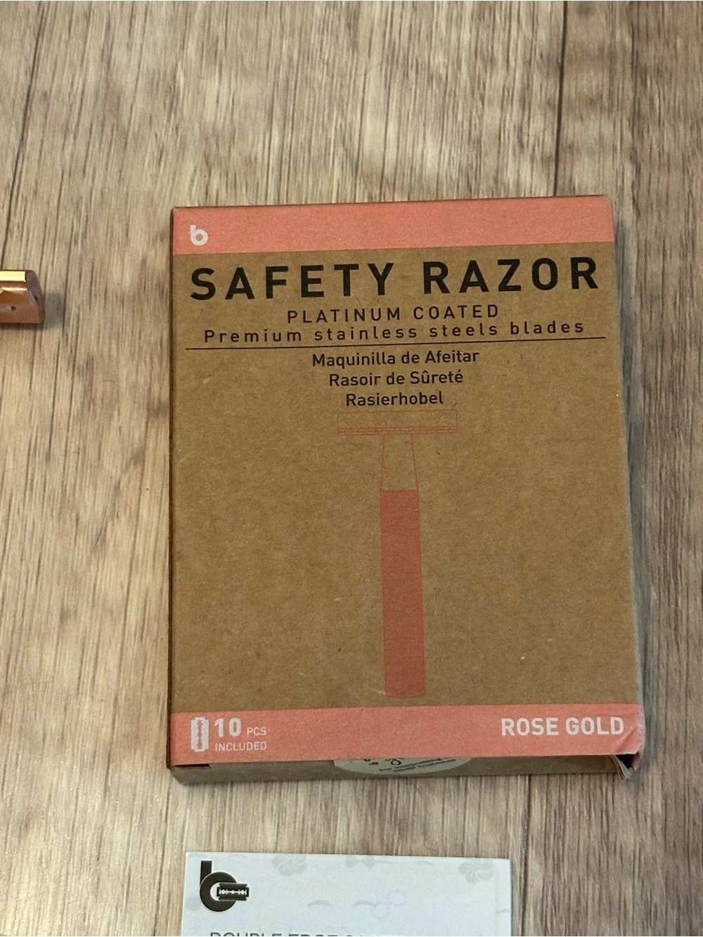 Rose Gold Doule Edge Safety Razor. Unisex.